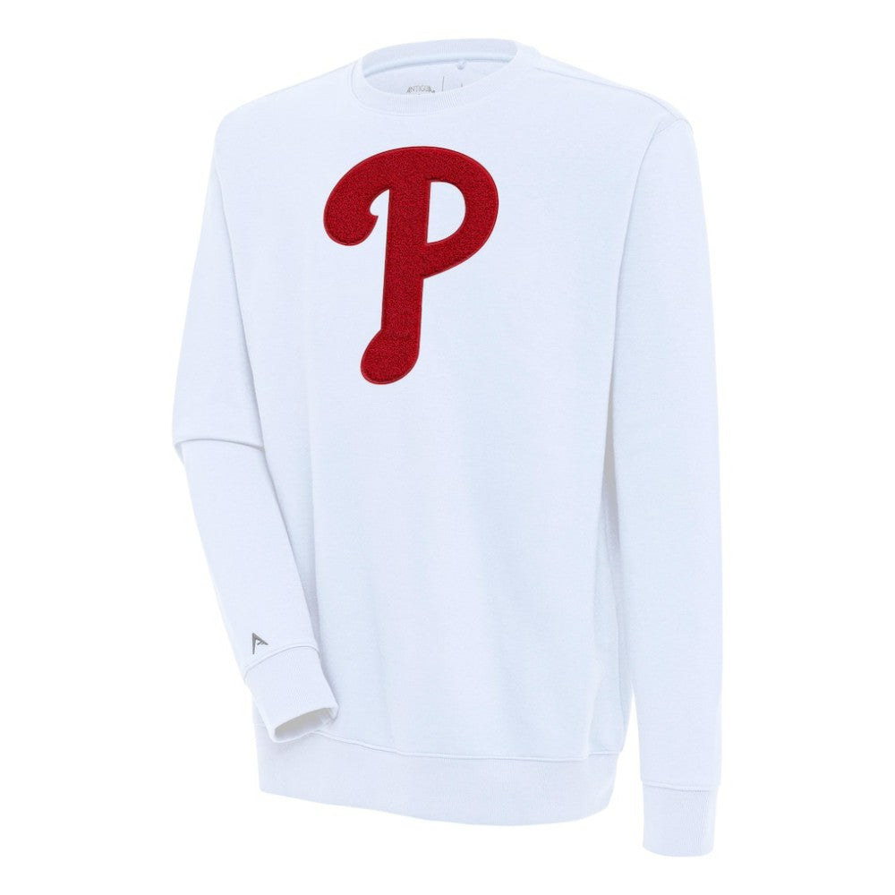 Philadelphia Phillies Antigua Victory Crewneck Chenille Pullover Sweatshirt Near Me