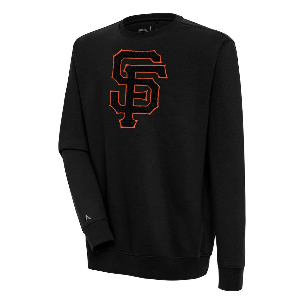 San Francisco Giants Antigua Victory Crewneck Chenille Pullover Sweatshirt Online