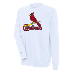 St. Louis Cardinals Antigua Victory Crewneck Chenille Pullover Sweatshirt Online