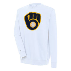 Milwaukee Brewers Antigua Victory Crewneck Chenille Pullover Sweatshirt Near Me