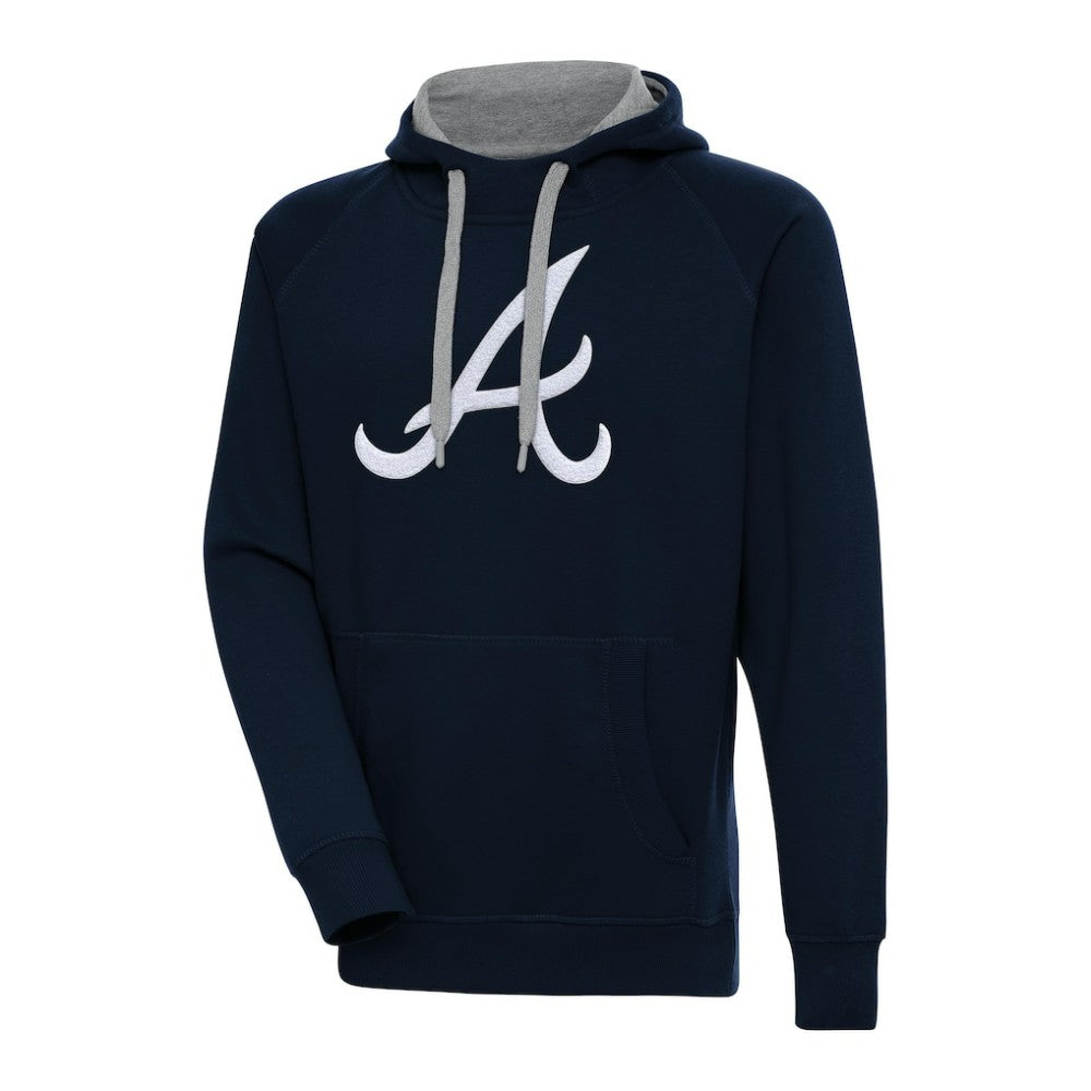 Atlanta Braves Antigua Victory Chenille Pullover Hoodie Online