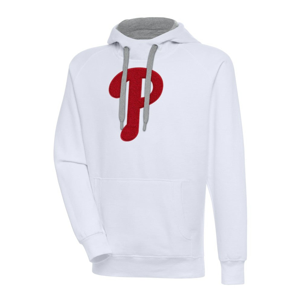 Philadelphia Phillies Antigua Victory Chenille Pullover Hoodie On Sale