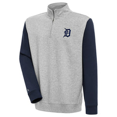 Detroit Tigers Antigua Victory Colorblock Quarter-Zip Pullover Top Online