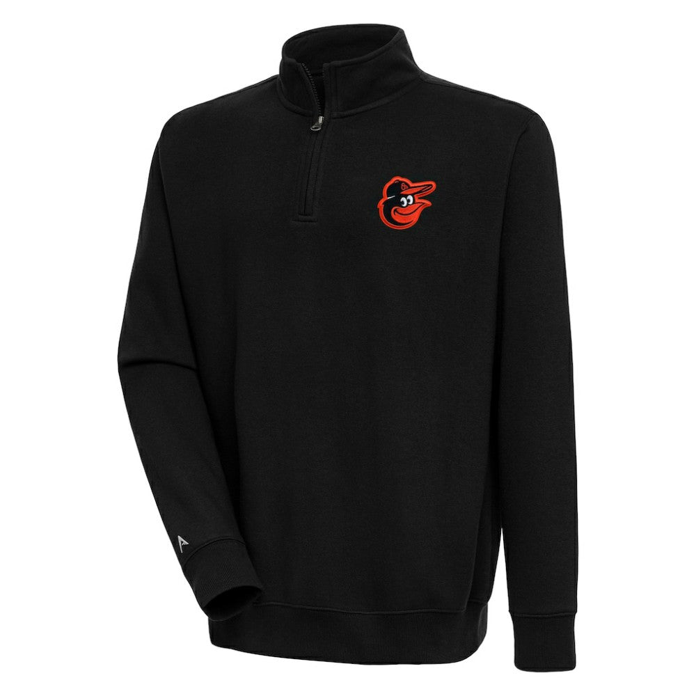 Baltimore Orioles Antigua Victory Quarter-Zip Pullover Top Lifestyle