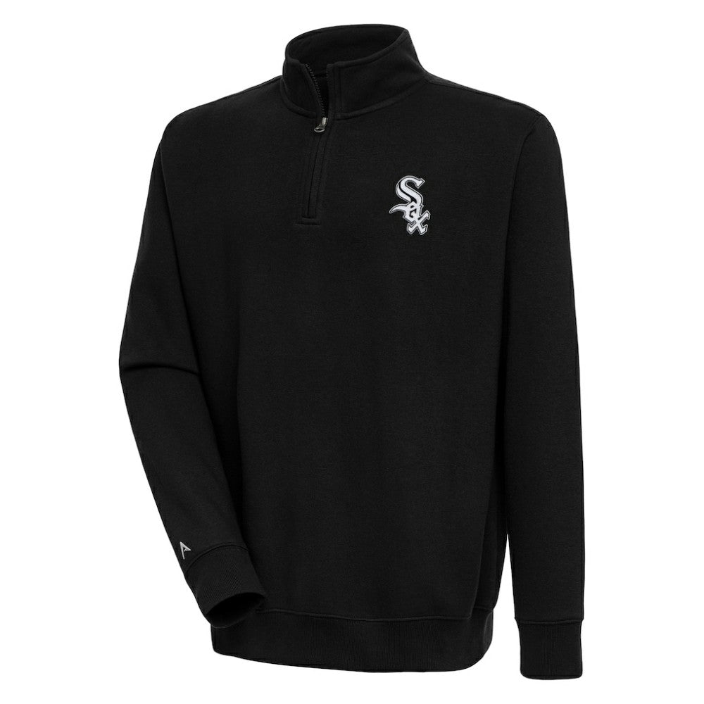Chicago White Sox Antigua Victory Quarter-Zip Pullover Top Lifestyle
