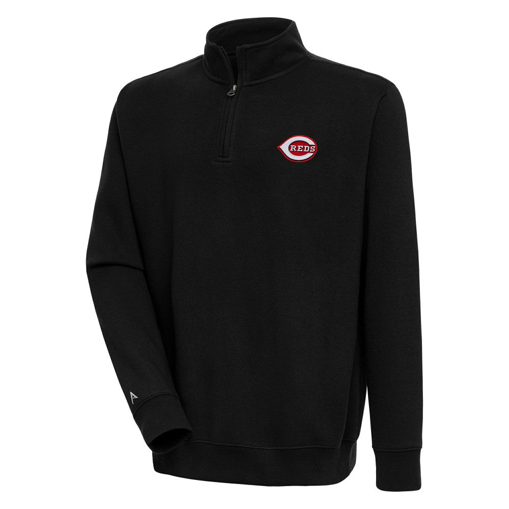 Cincinnati Reds Antigua Victory Quarter-Zip Pullover Top Lifestyle