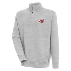 Cincinnati Reds Antigua Victory Quarter-Zip Pullover Top Clearance
