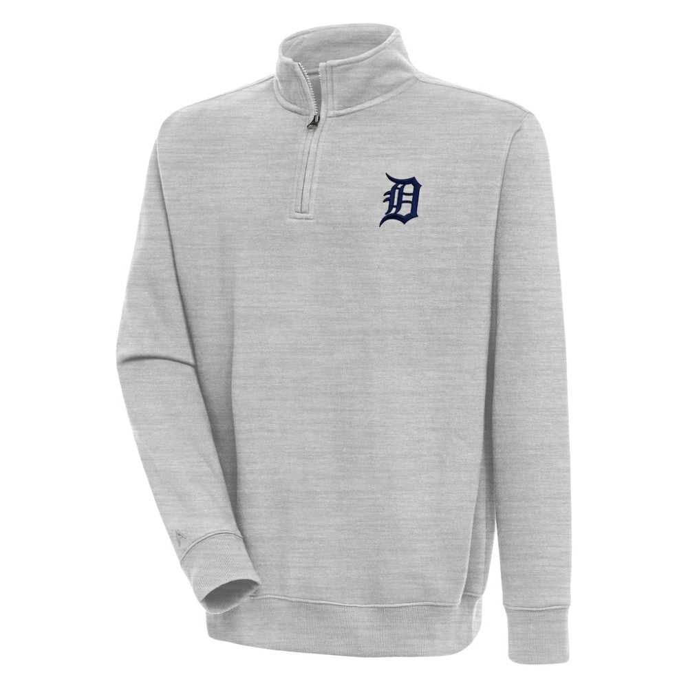 Detroit Tigers Antigua Victory Quarter-Zip Pullover Top Sale