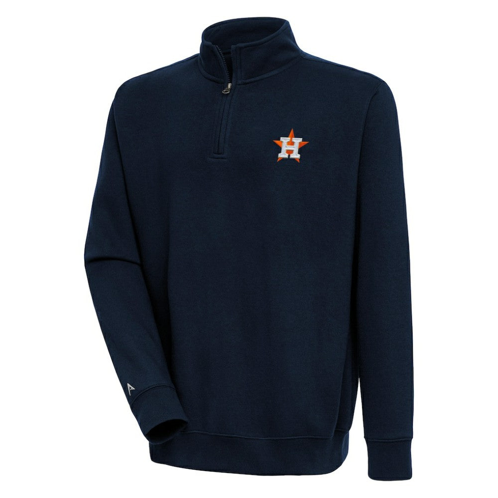 Houston Astros Antigua Victory Quarter-Zip Pullover Top Lifestyle