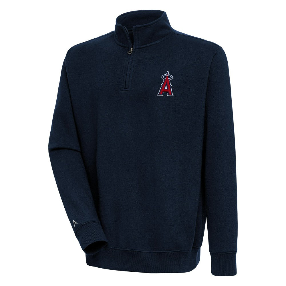 Los Angeles Angels Antigua Victory Quarter-Zip Pullover Top Online
