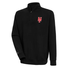 New York Mets Antigua Victory Quarter-Zip Pullover Top discount