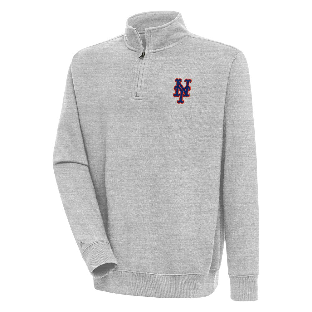 New York Mets Antigua Victory Quarter-Zip Pullover Top Online