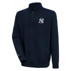 New York Yankees Antigua Victory Quarter-Zip Pullover Top Clearance