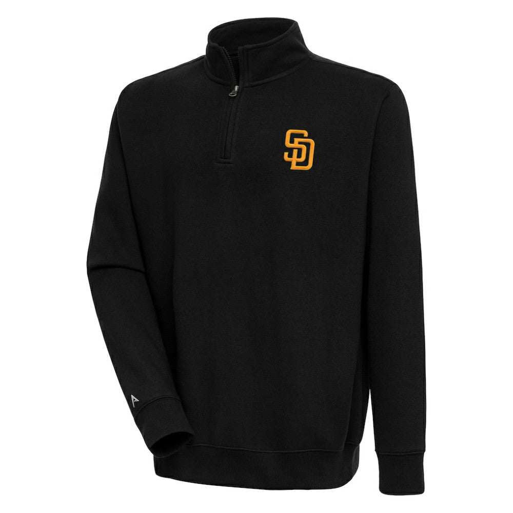 San Diego Padres Antigua Victory Quarter-Zip Pullover Top Online