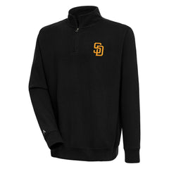 San Diego Padres Antigua Victory Quarter-Zip Pullover Top Online