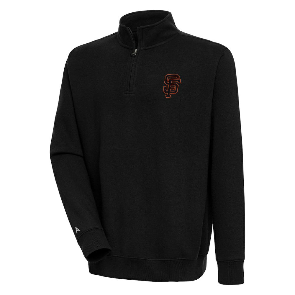 San Francisco Giants Antigua Victory Quarter-Zip Pullover Top for sale