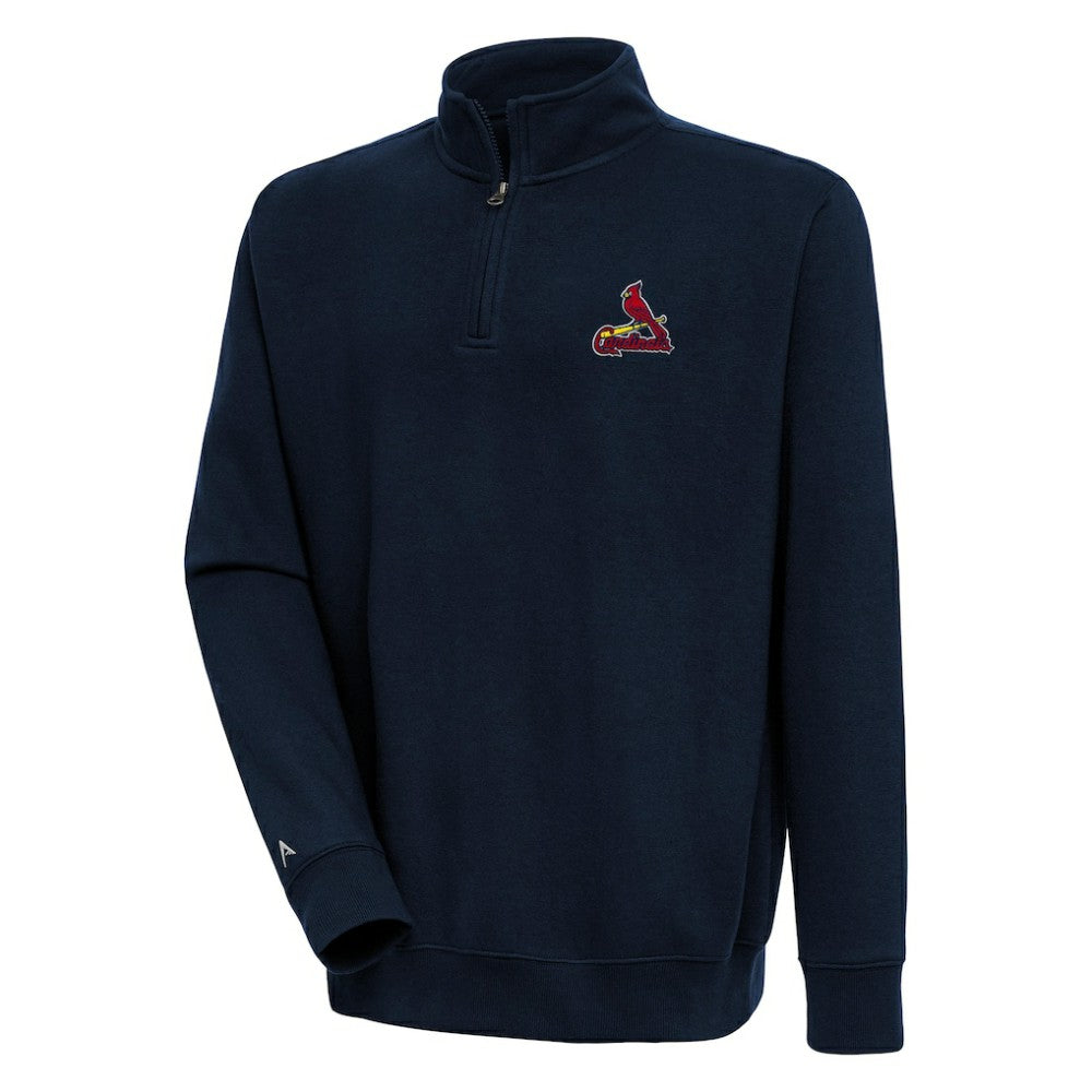 St. Louis Cardinals Antigua Victory Quarter-Zip Pullover Top Clearance