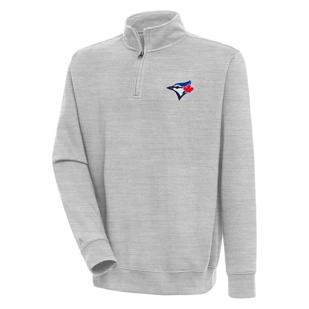 Toronto Blue Jays Antigua Victory Quarter-Zip Pullover Top Clearance