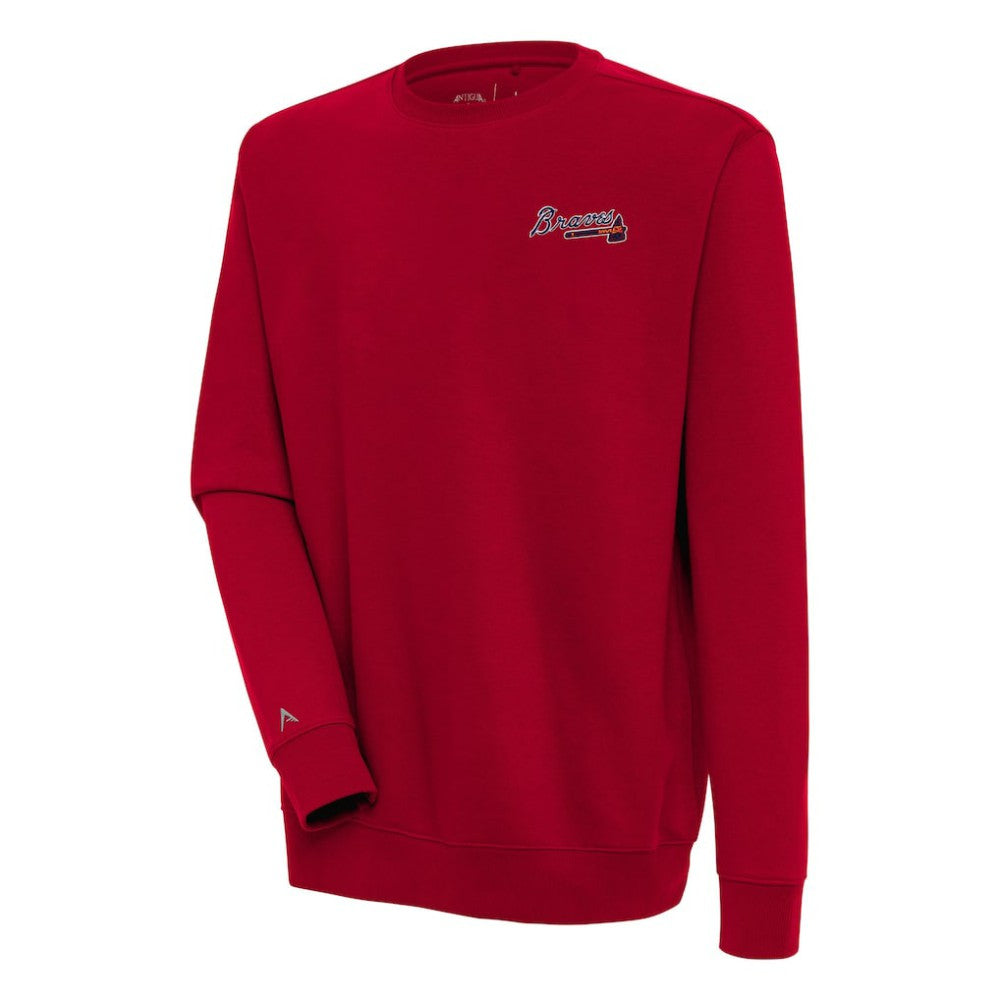 Atlanta Braves Antigua Victory Pullover Sweatshirt discount