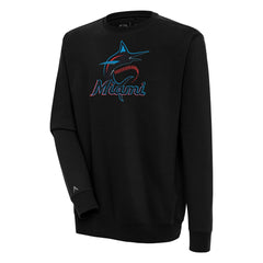 Miami Marlins Antigua Victory Pullover Sweatshirt discount