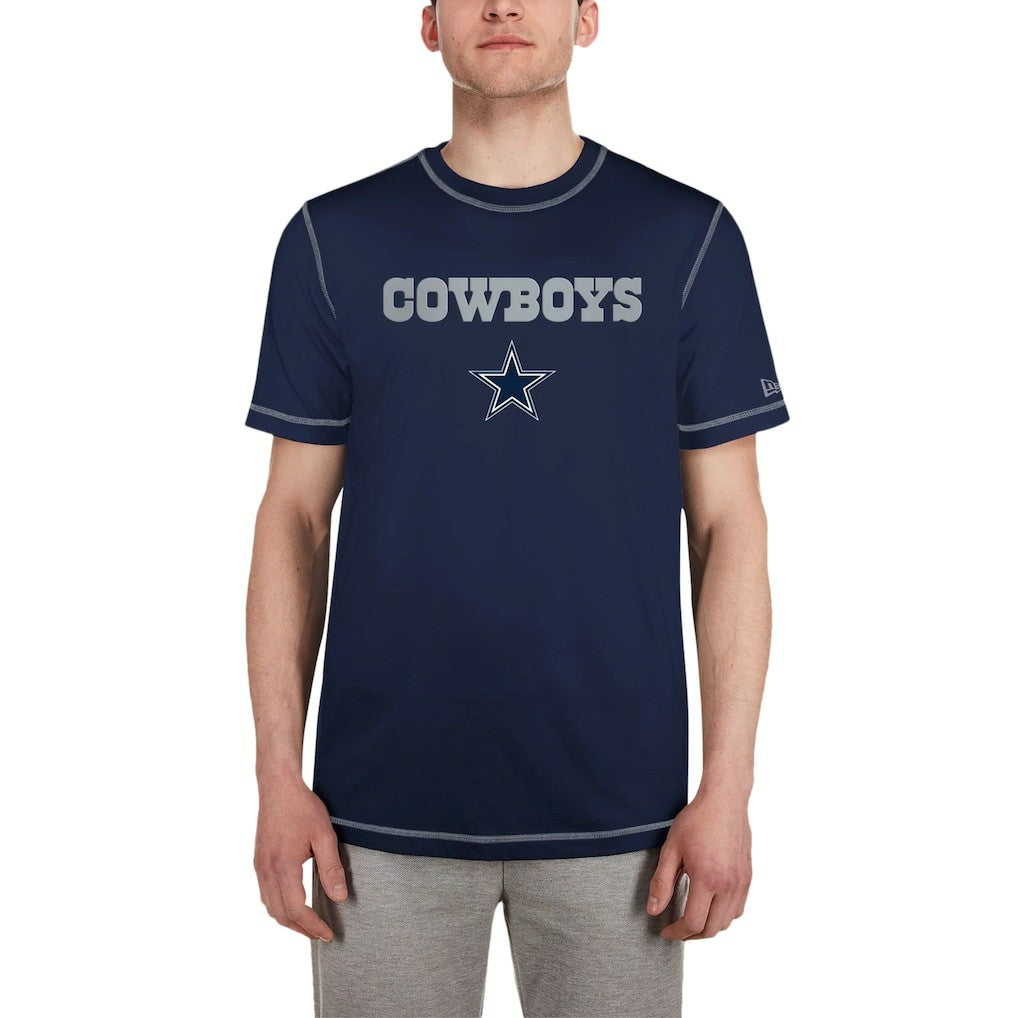 Dallas Cowboys New Era Third Down Puff Print T-Shirt Navy - NFL