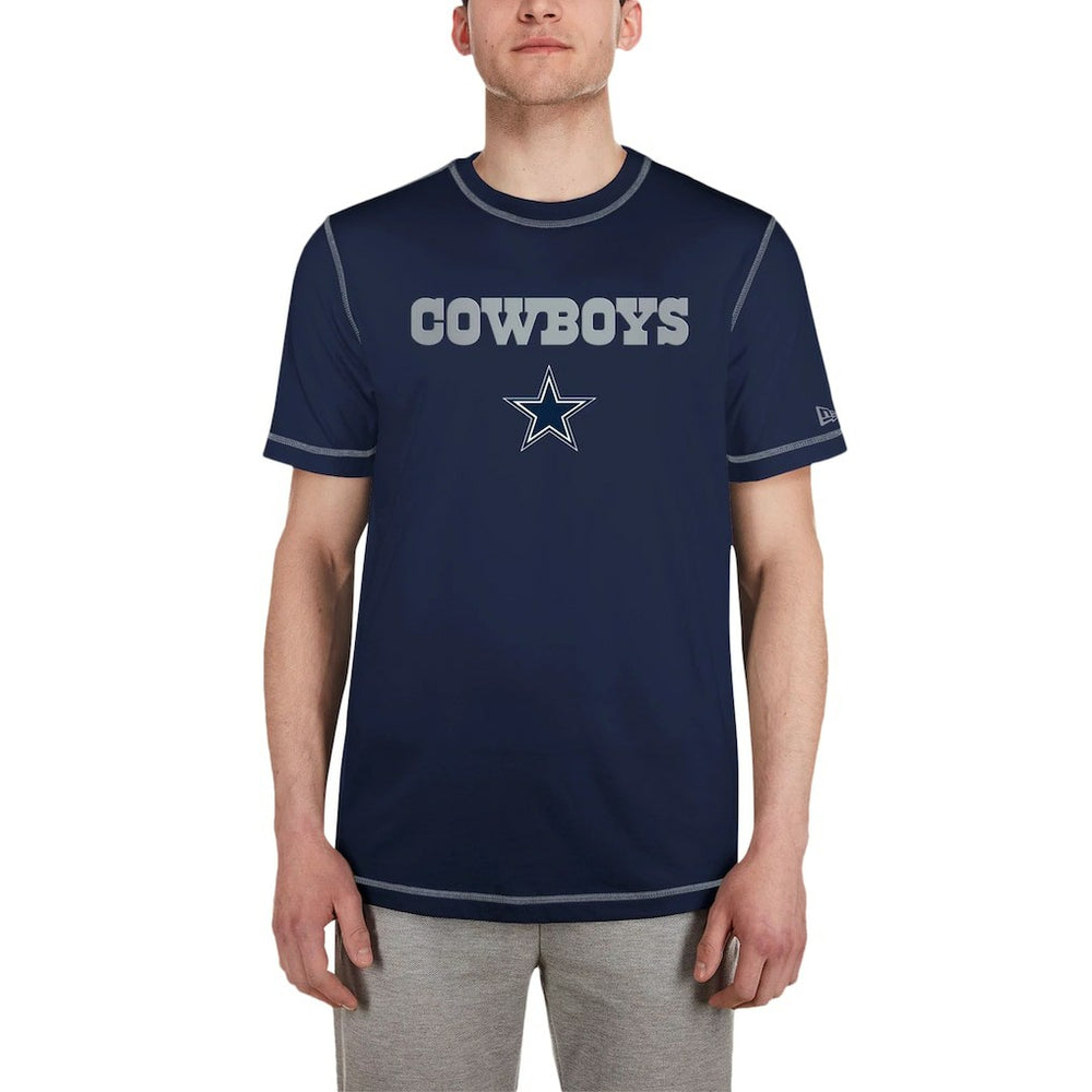 Dallas Cowboys New Era Third Down Puff Print T-Shirt Navy - NFL