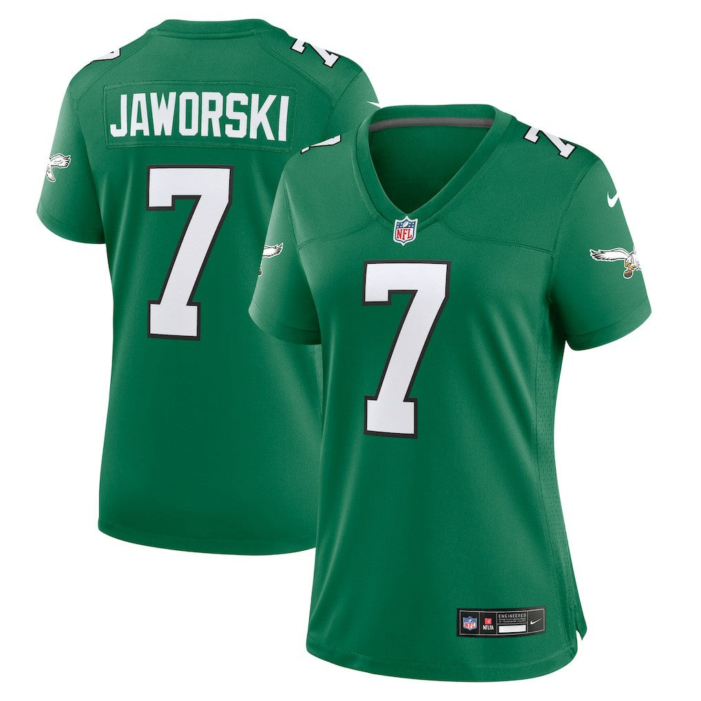 Ron Jaworski Philadelphia Eagles Women's Alternate Game Jersey Kelly Green - Nike