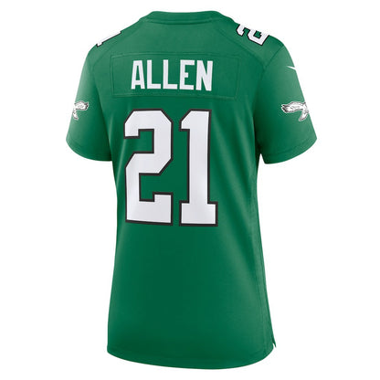 Eric Allen Philadelphia Eagles Women's Alternate Game Jersey - Kelly Green | NFL Jerseys