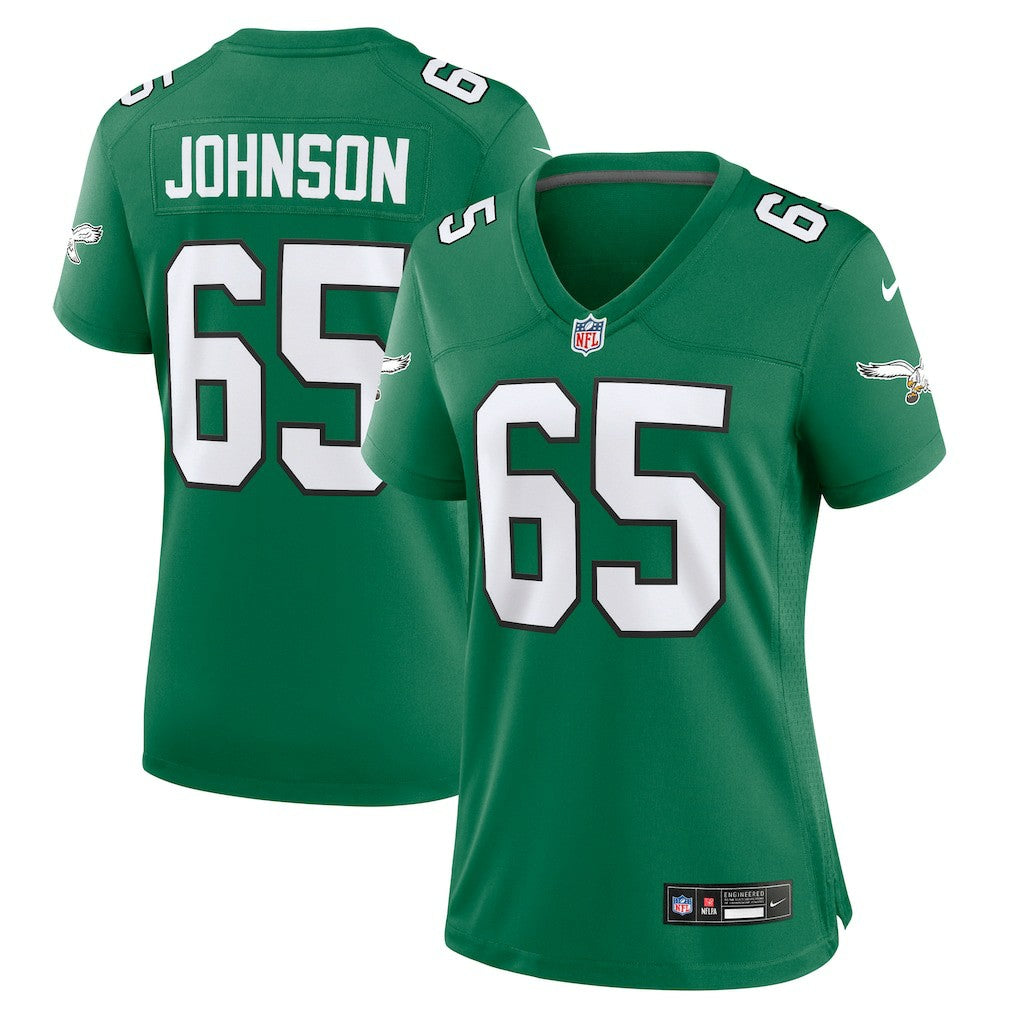 Lane Johnson Philadelphia Eagles Women's Alternate Game Jersey - Kelly Green | NFL Jerseys