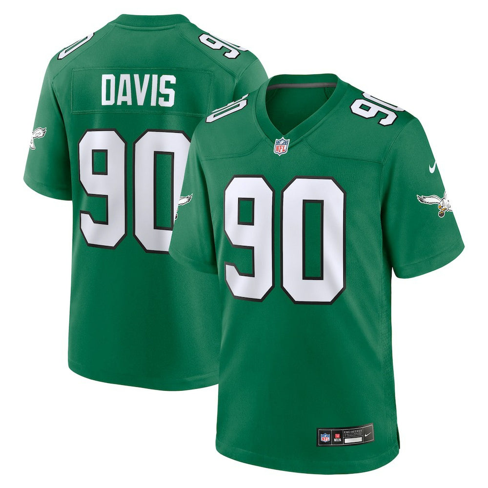 Jordan Davis Philadelphia Eagles Alternate Game Jersey Kelly Green - Nike