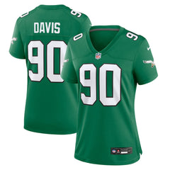 Jordan Davis Philadelphia Eagles Women's Alternate Game Jersey Kelly Green - Nike