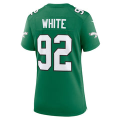 Reggie White Philadelphia Eagles Women's Alternate Game Jersey Kelly Green - Nike