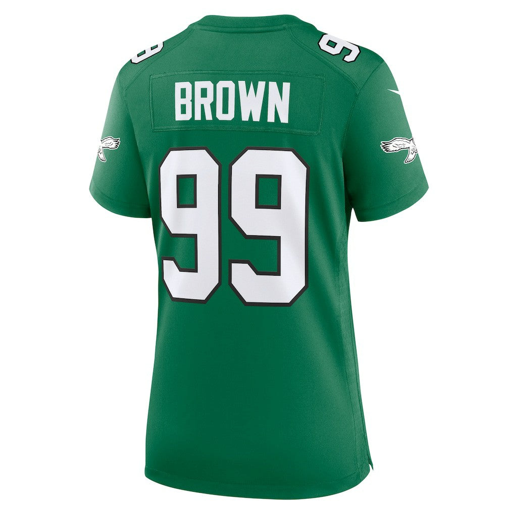 Jerome Brown Philadelphia Eagles Women's Alternate Game Jersey - Kelly Green | NFL Jerseys