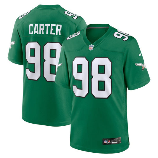 Jalen Carter Philadelphia Eagles Alternate Game Jersey - Kelly Green | NFL Jerseys