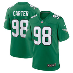 Jalen Carter Philadelphia Eagles Alternate Game Jersey Kelly Green - Nike