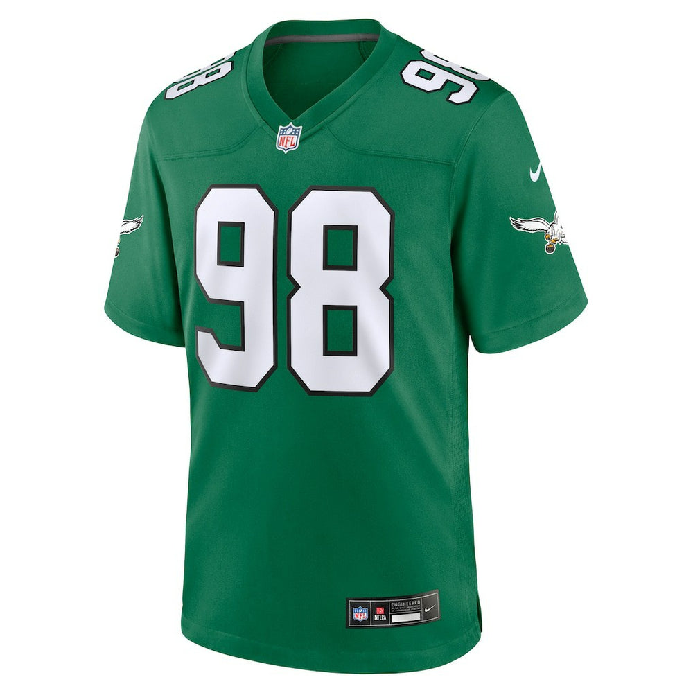 Jalen Carter Philadelphia Eagles Alternate Game Jersey Kelly Green - Nike