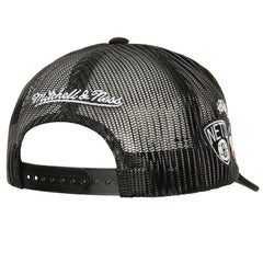 Mitchell & Ness - Brooklyn Nets Times Up Classic Script Cord Trucker Hat - Black