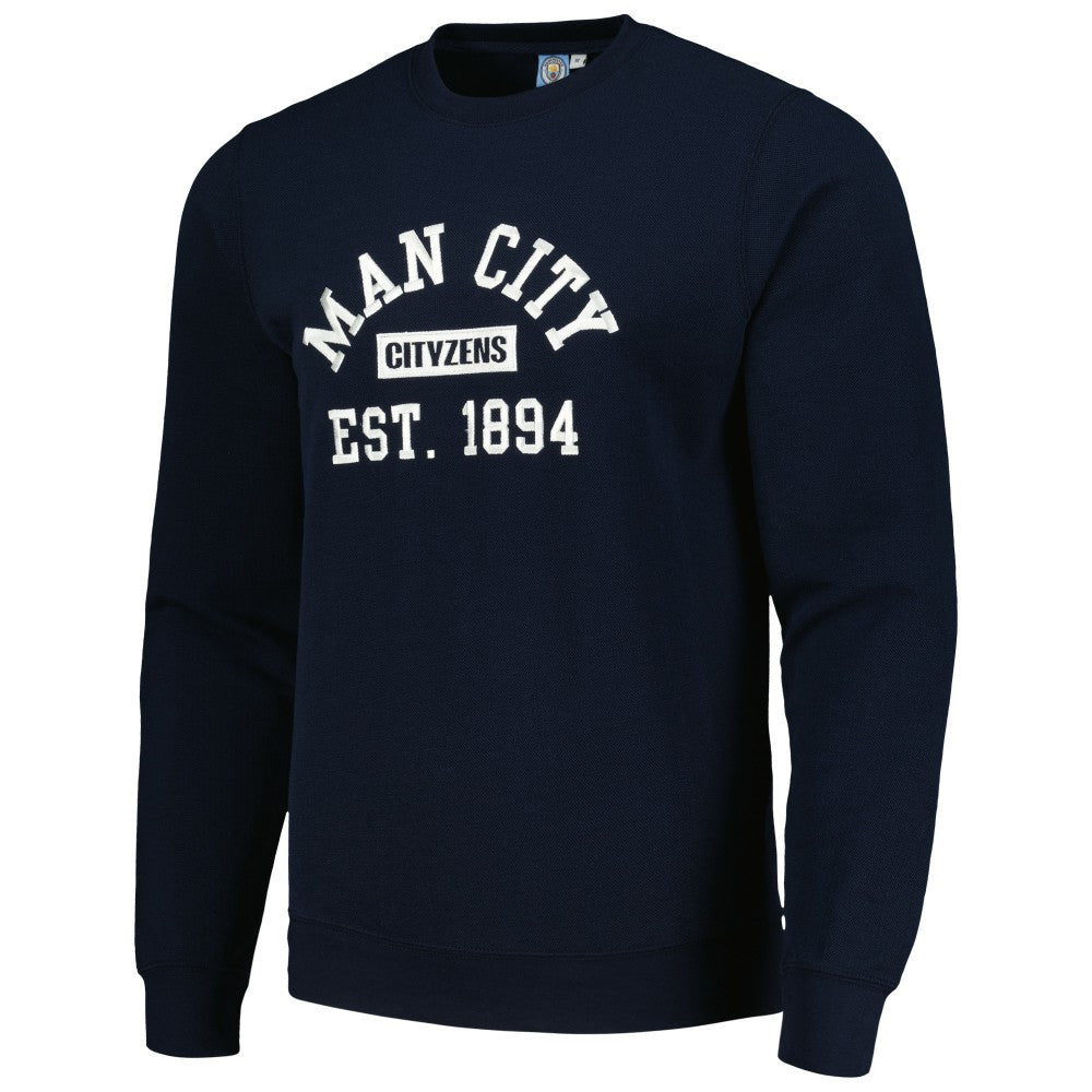 Manchester City Oversized Pullover Sweatshirt - Navy