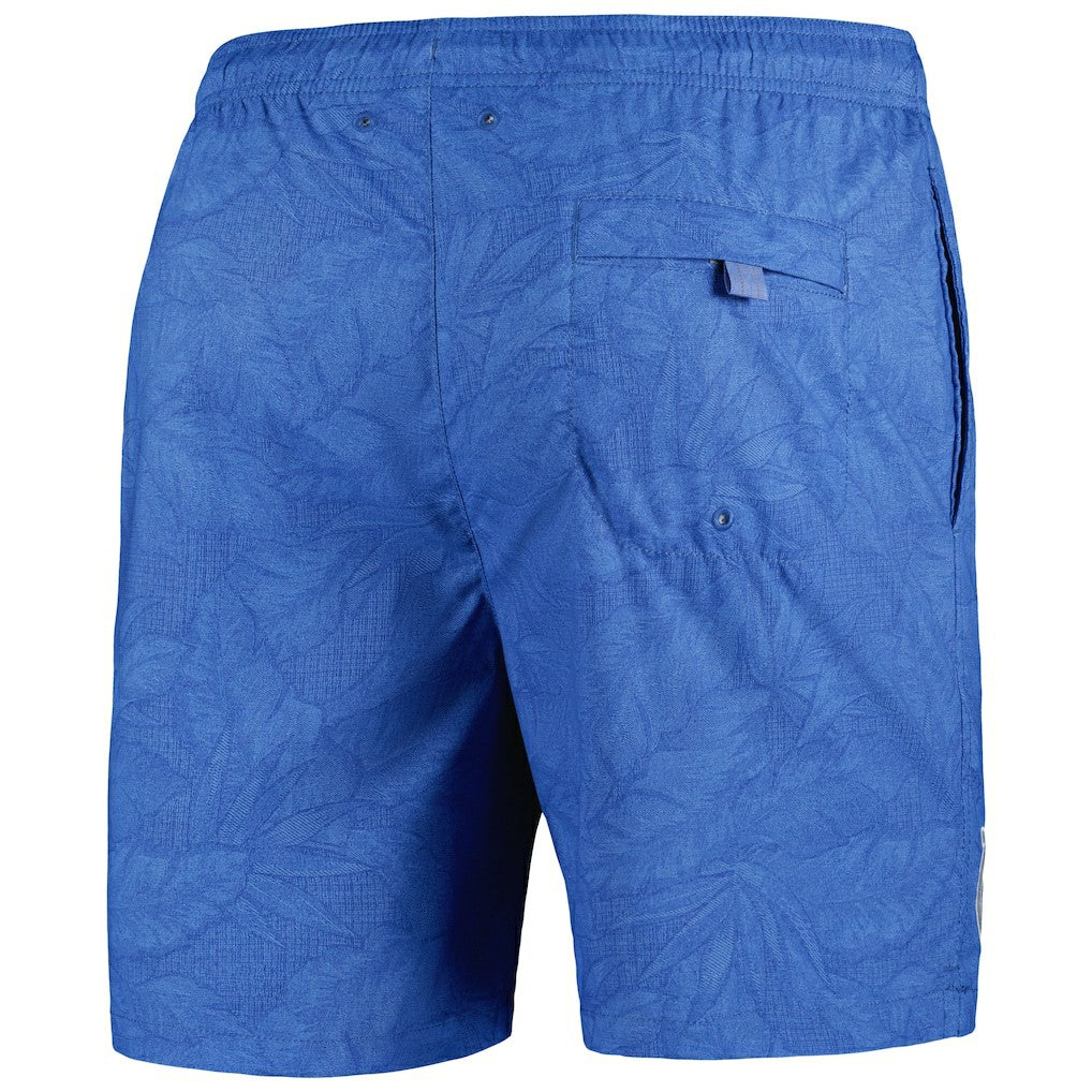 Indianapolis Colts Naples Layered Leaves Swim Trunks Royal - Tommy Bahama