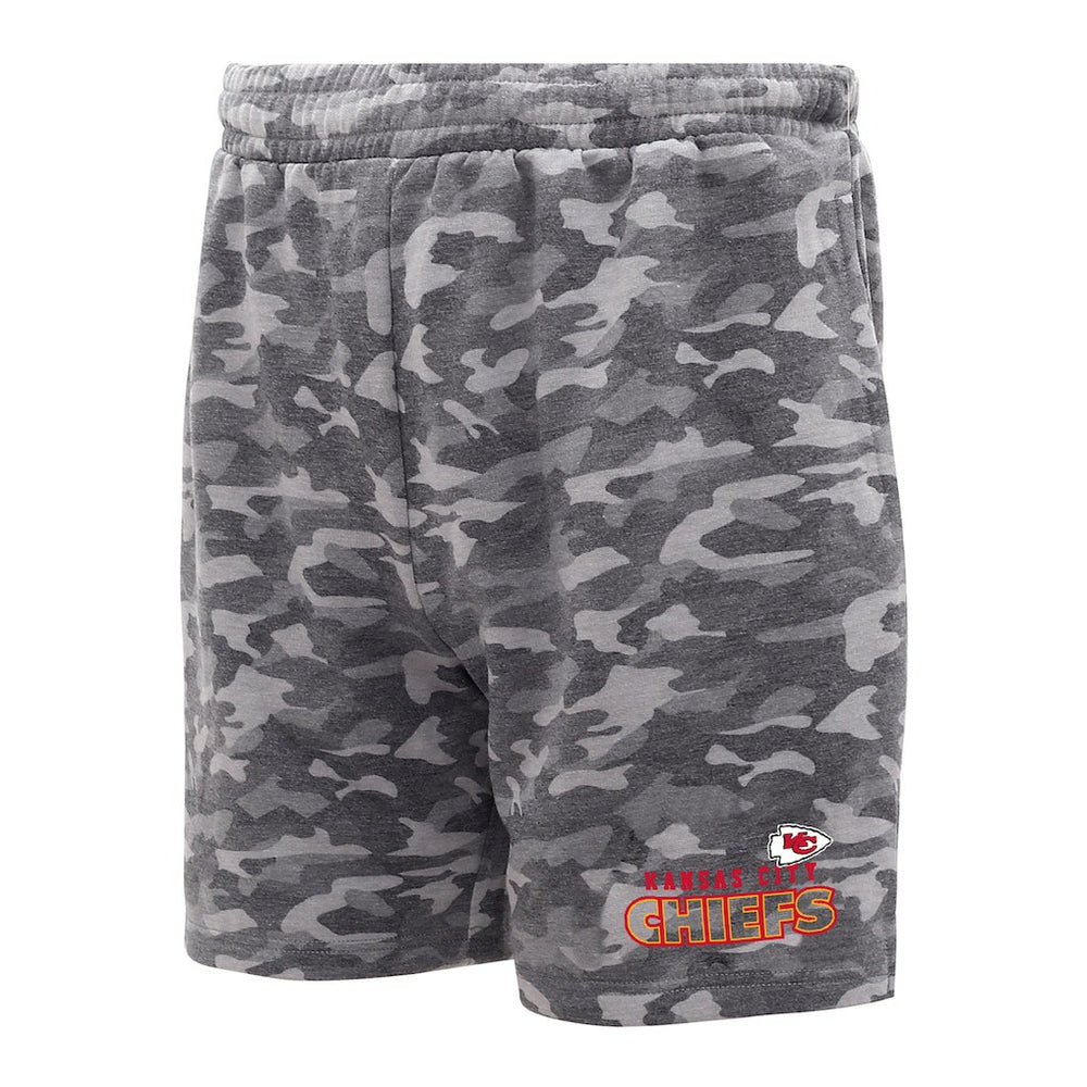 Kansas City Chiefs Concepts Sport Biscayne Camo Shorts Charcoal - NFL