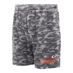 Kansas City Chiefs Concepts Sport Biscayne Camo Shorts Charcoal - NFL