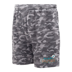 Miami Dolphins Concepts Sport Biscayne Camo Shorts Charcoal - NFL