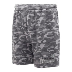 Las Vegas Raiders Concepts Sport Biscayne Camo Shorts Charcoal - NFL