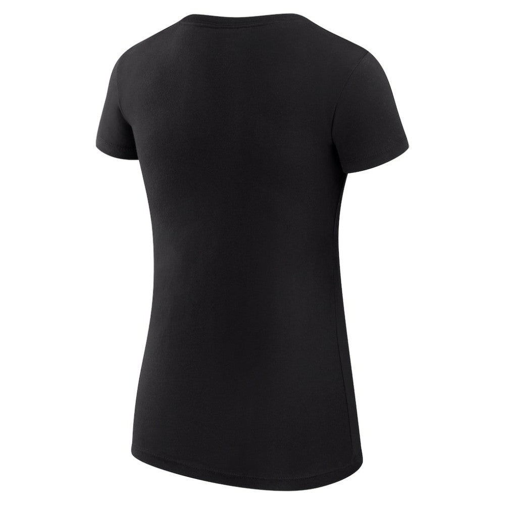 Chicago Blackhawks G-III 4Her by Carl Banks Women's Super-Slim Fit Lightweight Heart T-Shirt Black