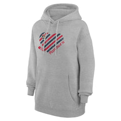 Florida Panthers - G-III 4Her by Carl Banks Women's Heart Pullover Hoodie Heather Gray