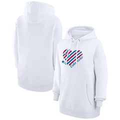 Colorado Avalanche - G-III 4Her by Carl Banks Women's Heart Pullover Hoodie White