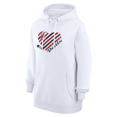 New Jersey Devils - G-III 4Her by Carl Banks Women's Heart Pullover Hoodie White