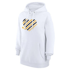 Pittsburgh Penguins G-III 4Her by Carl Banks Women's Heart Pullover Hoodie White