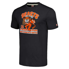 Cincinnati Bengals Homage Unisex Monsters of the Gridiron Halloween Tri-Blend T-Shirt Charcoal - NFL