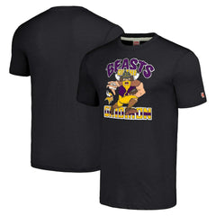 Minnesota Vikings Homage Unisex Monsters of the Gridiron Halloween Tri-Blend T-Shirt Charcoal - NFL